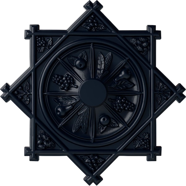 Ekena Millwork Antilles Ceiling Medallion (Fits Canopies up to 6"), Hnd-Painted Midnight Dream, 38 1/4"OD x 1 1/2"P CM38ANMDF - main